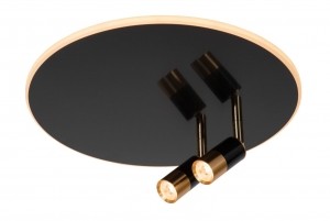LucideJUBEL-Plafonnire-40cm-LED-CCT-2500K3000K-Zwartchroom