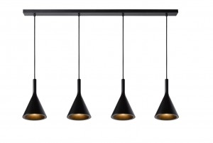 LucideGIPSY-Hanglamp-4xE27-Zwart
