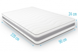 KoudschuimmatrasINTENSOR90x220dikte24cm