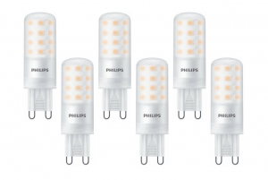 PhilipsCoreProG9LEDLamp4-40WDimbaarExtraWarmWit6-Pack