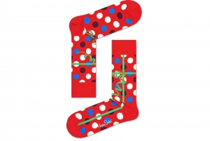HappySocksChristmasGiftSokken-Rood