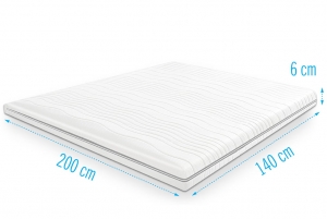 Gelfoamtopdekmatrastopper140x200dikte6cm