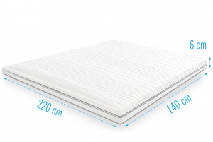 Gelfoamtopdekmatrastopper140x220dikte6cm