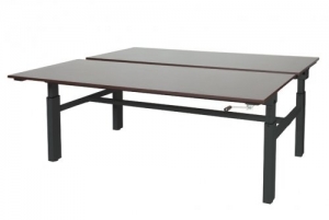 OthelloDuowerkplekhoogteverstelbaar62-85cmdmvslingermet180x8080cmwengedonker20mmbladenenzwartRAL9011H-frame