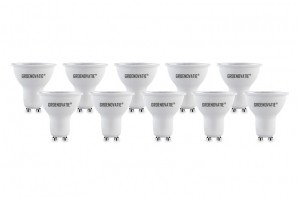 GU10LEDSpotCOB5WWarmWit10-Pack