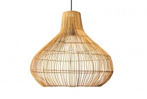 RotanRietenHanglampHandgemaaktNaturel50cm