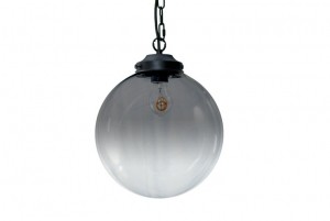 MetzTransparantSmokeGlazenDesignHanglamp30x32cmZwart