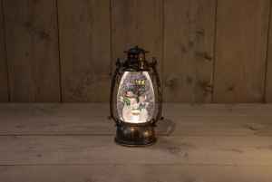 LantaarnSneeuwmanInGlitterwaterLedWarmWit145X24Cm3Xaa-DcAansluitingAnnasCollection-Annascollection