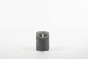 RusticWaxCandleMovingFlame75x10cmGrey3xAaaAnnasCollection-Annascollection