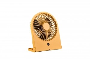 TrioLeuchtenTafelventilatorBreezyH23cmoplaadbaargeel