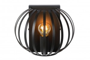 LucideMANUELA-Wandlamp-1xE14-Zwart