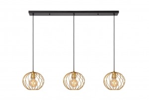 LucideDANZA-Hanglamp-3xE27-MatGoudMessing