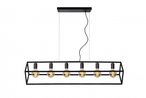LucideFABIAN-Hanglamp-6xE27-Zwart