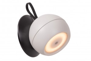 LucideLUNEX-OplaadbareWandlampBinnenBuiten-AccuBatterij-LEDDimb-1x2W3000K-IP54-Magnetisch-Wit
