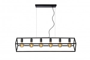 LucideFABIAN-Hanglamp-6xE27-Zwart