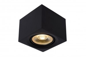 LucideFEDLER-Plafondspot-LEDDimtowarm-GU10ES111-1x12W2200K3000K-Zwart
