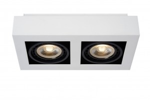 LucideZEFIX-Plafondspot-LEDDimtowarm-GU10ES111-2x12W2200K3000K-Wit
