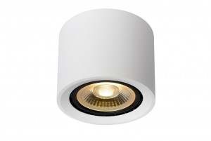 LucideFEDLER-Plafondspot-12cm-LEDDimtowarm-GU10ES111-1x12W2200K3000K-Wit