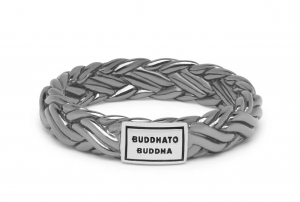 BUDDHATOBUDDHA605BRSS17-KatjaXSRingBlackRhodiumShineSilver-Ring