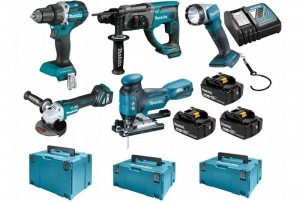 MakitaDLX5044TJ5-delige18VLi-ionAccuCombiset3x50AhAccuInMbox