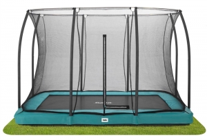 SaltaComfortEditionGroundTrampolinemetVeiligheidsnet-305x214cm-Groen