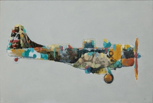 OlieverfschilderijvliegtuigDecorationable