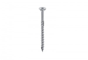 Woodies61550581UltimateSpaanplaatschroef-TX25-50X100mm-VerzonkenKop-Deeldraad-Verzinkt200st