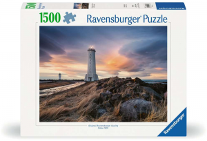 PrachtigeLuchtBovendeVuurtorenvanAkranes-IJslandPuzzel1500stukjes
