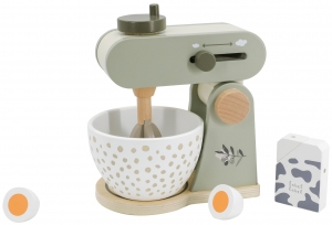 LabelLabelOlijfgroenHoutenKeukenmixer