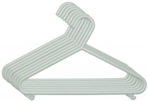 BiecoKledinghangersKunststofStonegreen8stuks