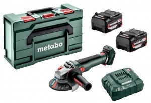 MetaboWB18LTBL11-125Quick18VLi-IonAccu-slijperSet2x52AhInMetaBox