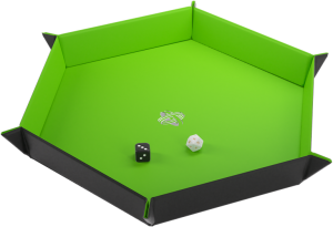DiceTrayMagneticHexagonal-ZwartGroen