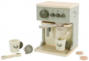 LabelLabelOlijfgroenHoutenEspressoMachine