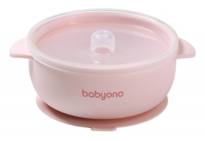 BabyOnoRozeSiliconenKommetjemetZuignapDeksel