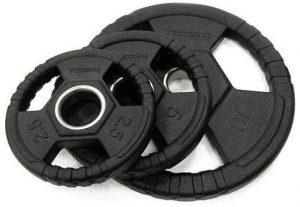 ToorxFitnessRubberOlympischeHalterschijf50mm-20kg-Perstuk