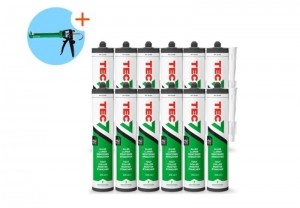 TEC7Montagekit-Wit-12Stuks-MetGratisTecGunKitpistool