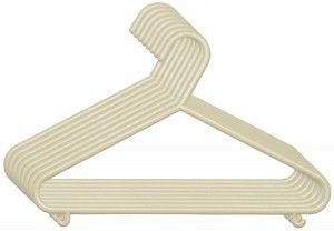 BiecoKledinghangersKunststofVanille8stuks