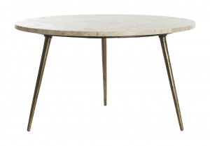 LightLivingRondeSalontafelZecaMarmer67cm-Taupe