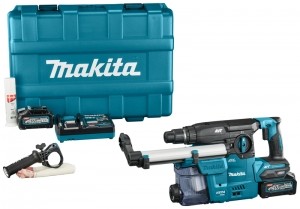 MakitaHR008GM202XGT40VMaxCombihamerSet40AhAccu2StSnelladerStofafzuigingInKunststofKoffer-39J