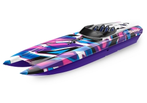 TraxxasDCBM41WidebodybrushlessbootRTR-TSM-Paars