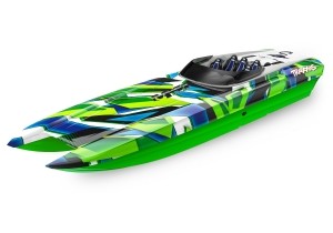 TraxxasDCBM41WidebodybrushlessbootRTR-TSM-GroenBlauw