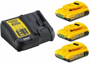 DeWALTDCB115D318VLi-ionXRAccuStarterset3x20AhLader