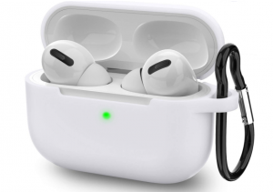 Case2go-HoesjegeschiktvoorAppleAirpodsPro-PremiumSiliconenbeschermhoesmetopdruk-30mm-Wit