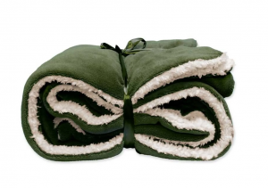 Larscoralfleecesuedeplaidwintergreen150x200cmUniqueLiving-Uniqueliving