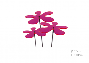 3stuksZonnevangersLottaRood-Rozekleurfuchsia120cmCazadorDelSol-Cazadordelsol