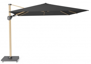 ZweefparasolChallengerT2Premium300x300cmvervaagdzwartoakkleurigframezonwering-Platinum
