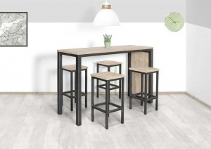 SteigerhoutenstatafelbartafelChelbymetstalenframe