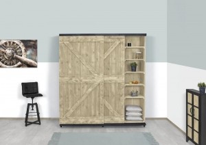 SteigerhoutenkastFaisonmetindustrileschuifdeuren