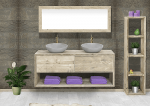 SteigerhoutenzwevendbadkamermeubelVilametlade