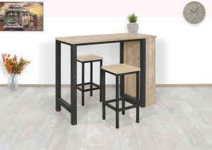 SteigerhoutenbarkrukMaconmetstalenonderstel